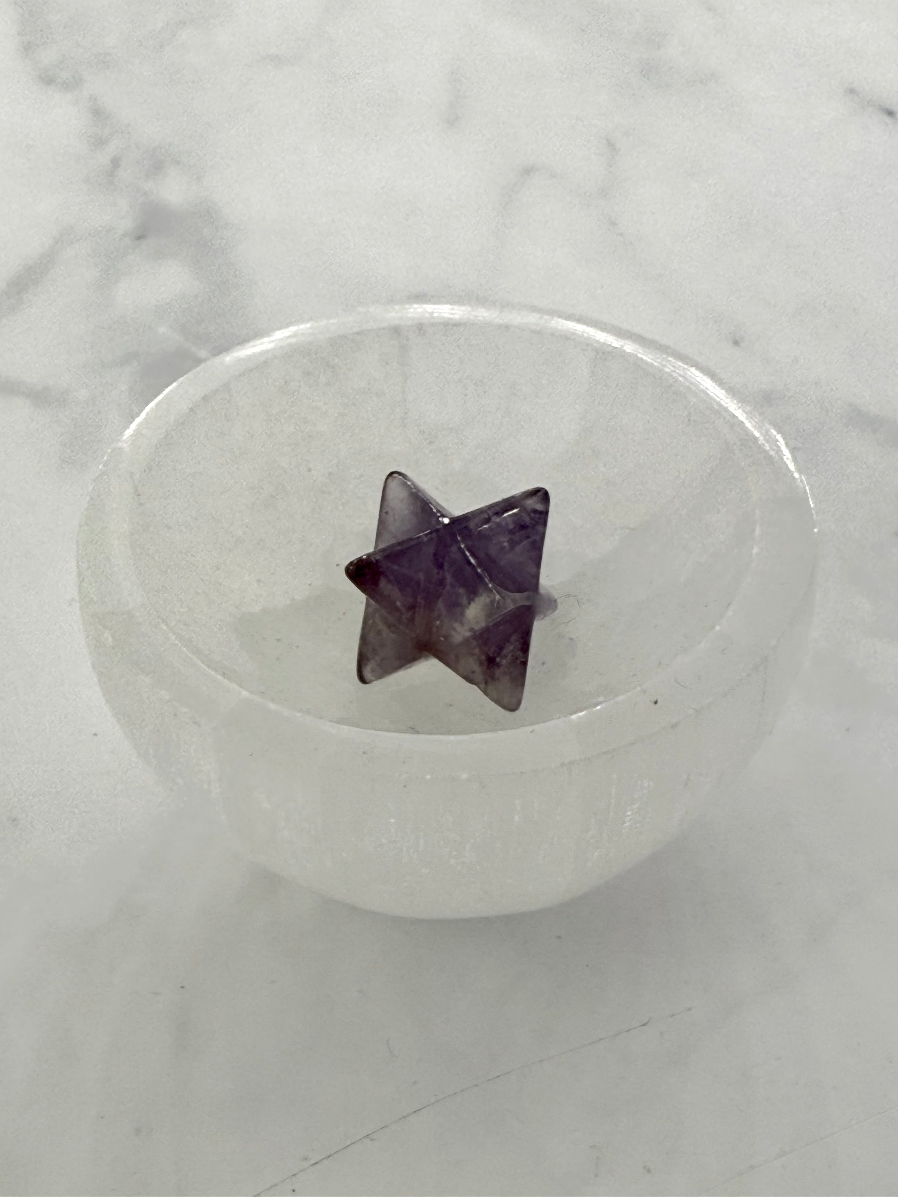 Amethyst Merkabah Star - Healing Crystal