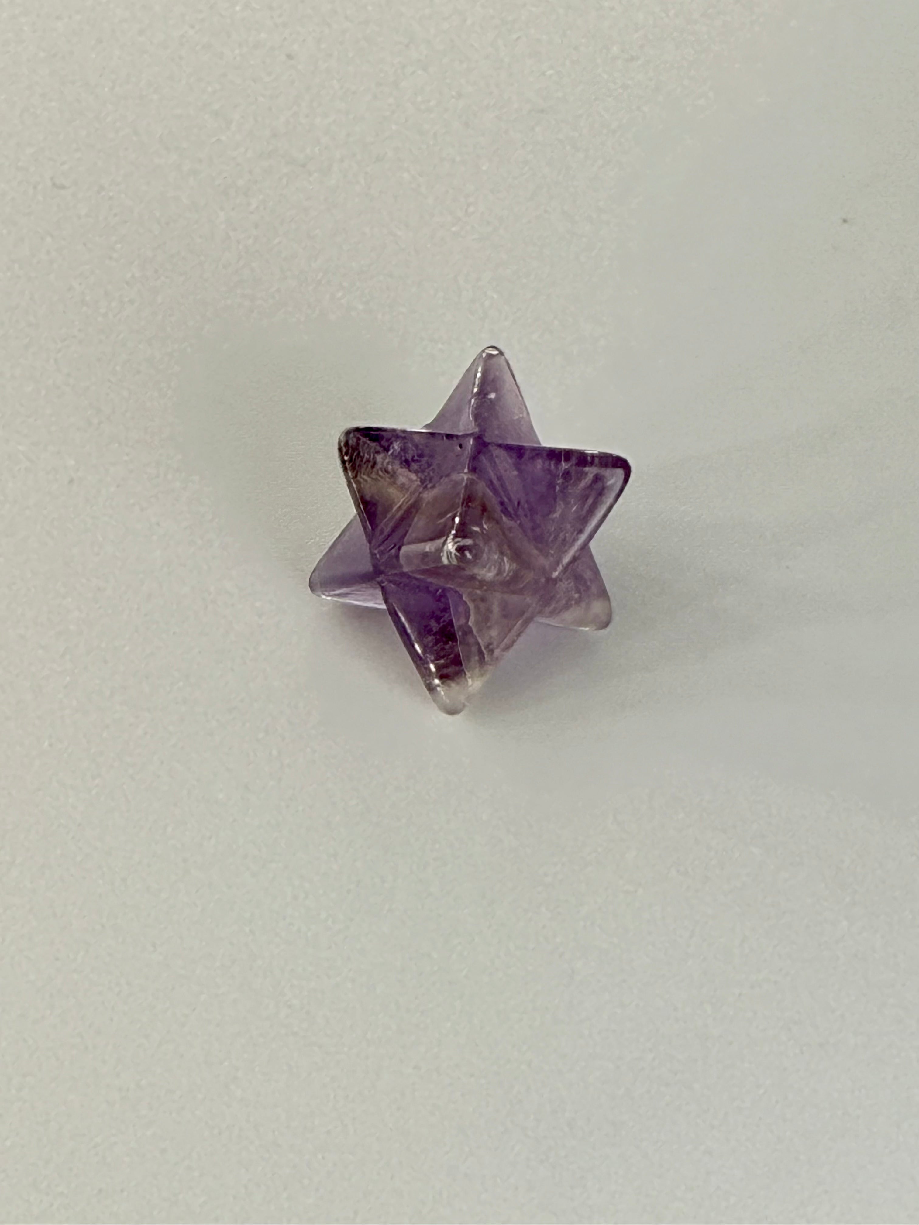 Amethyst Merkabah Star - Healing Crystal