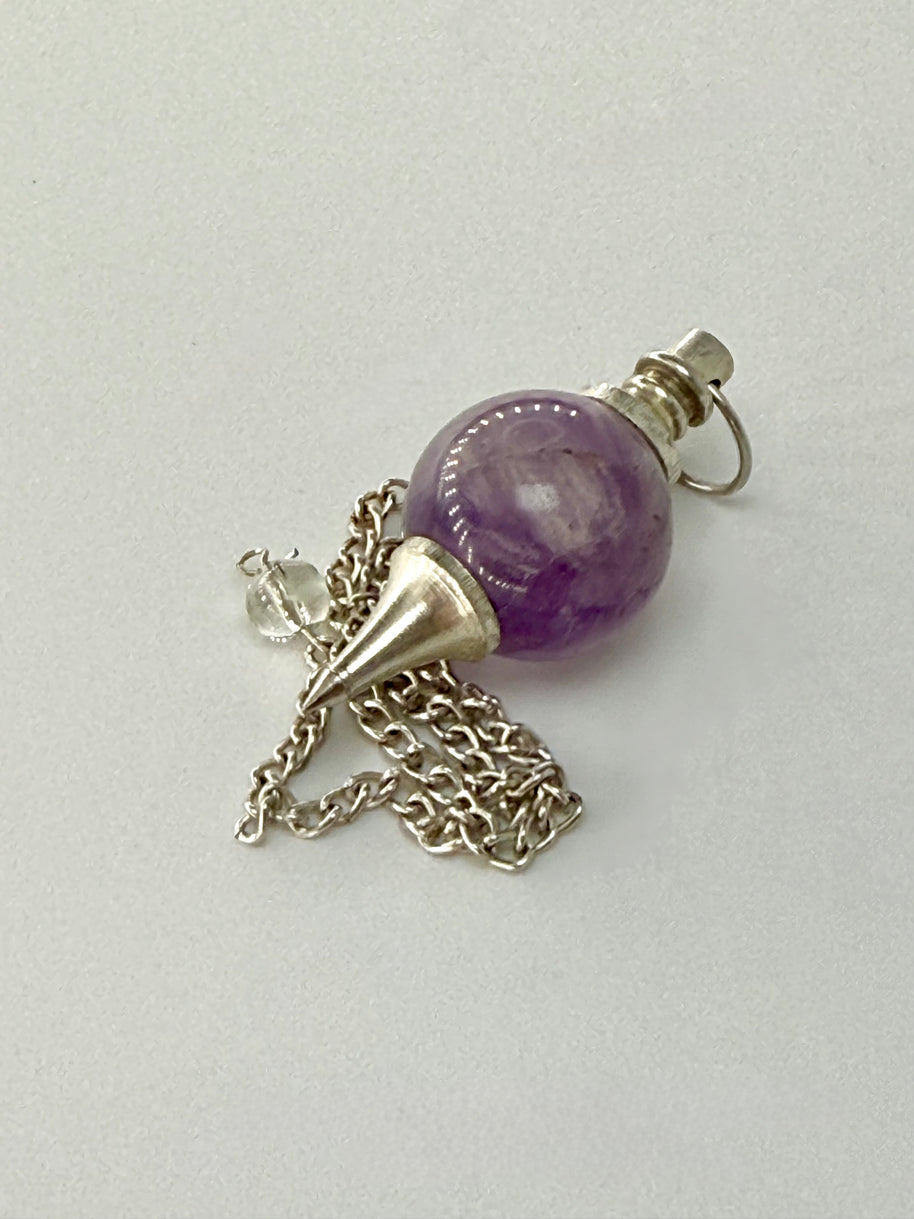 Amethyst Crystal Pendulum