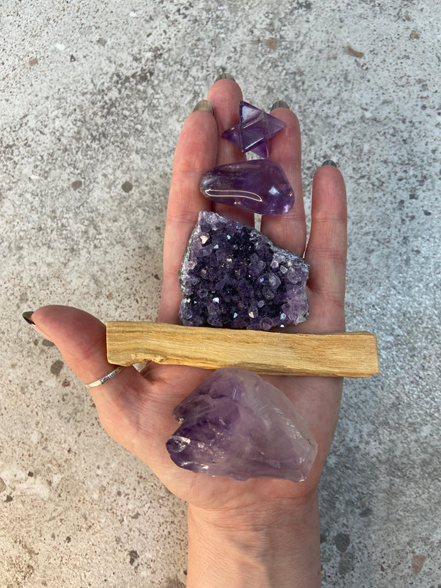 Amethyst Premium Mixed Crystal Gift Set