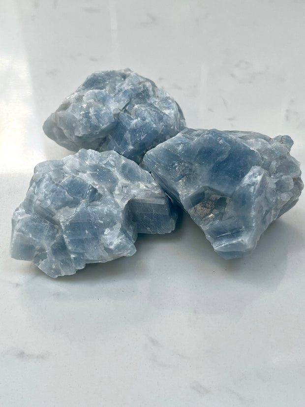 Blue Calcite Chunks