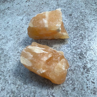 Rough Orange Calcite Chunks