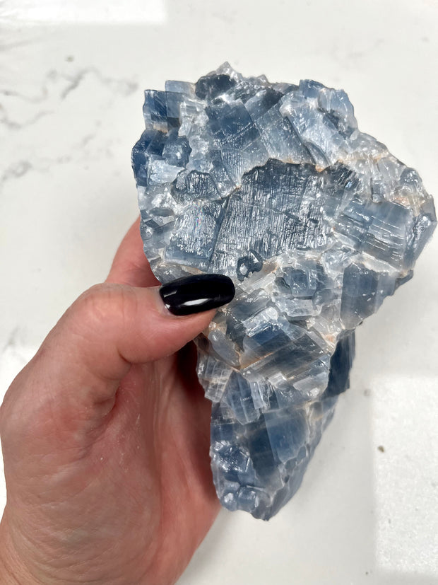 Blue Calcite Chunks