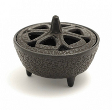 Load image into Gallery viewer, Cast Iron Wax Warmer | Incense Burner | Smudge Pot
