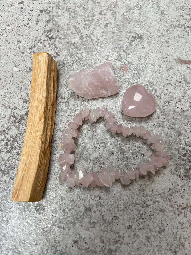 Rose Quartz Crystal Kit