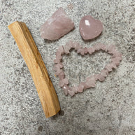 Rose Quartz Crystal Kit