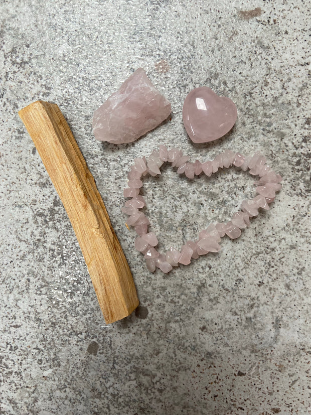 Rose Quartz Crystal Kit