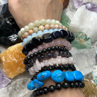 Healing crystal bracelets