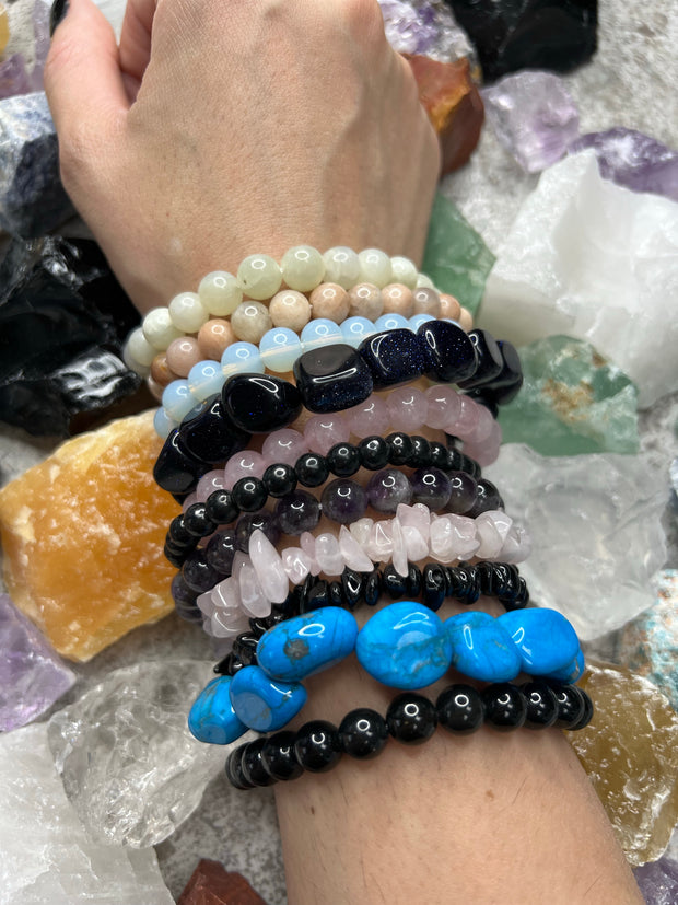 Healing crystal bracelets