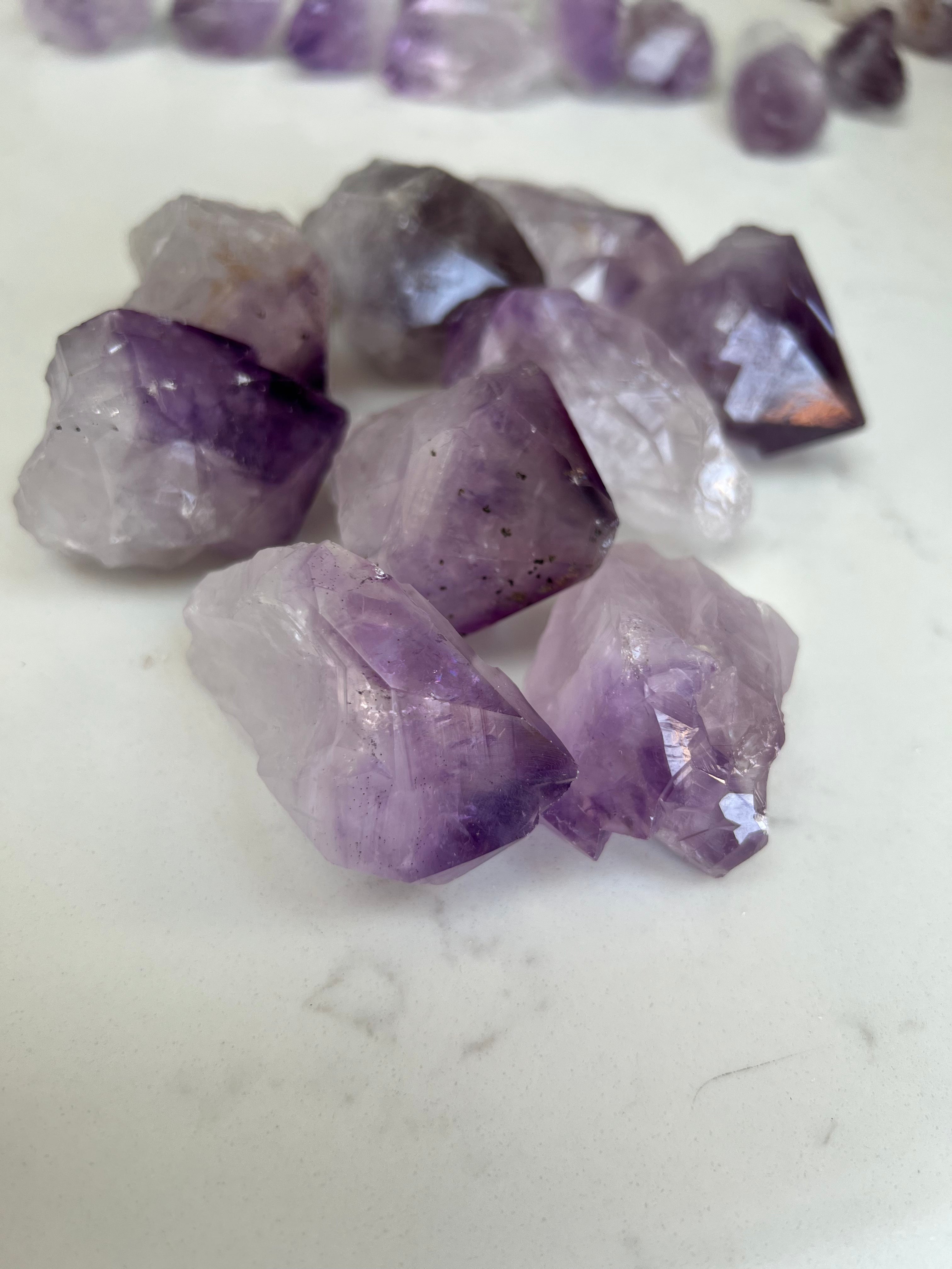 Amethyst Crystal Part Polished